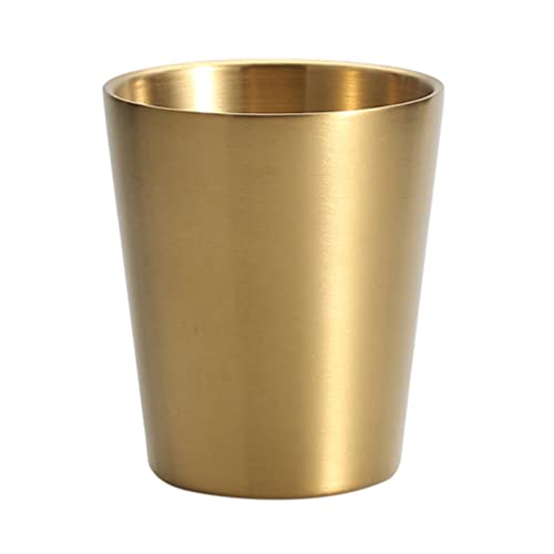 Hemoton Stainless Steel Cup Wine Glasses Shot Glass for Steel Shot Barware Shot Cups Metal Soju Glass
