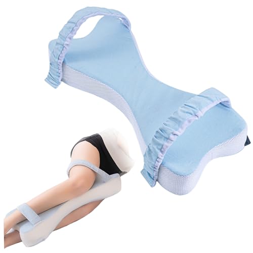 Oreiller de jambe mousse mémoire pour sciatique et coussin genou sangle réglable - 4