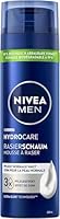 NIVEA MEN HydroCare Rasierschaum (200 ml), Schutz und Pflege für eine sanfte Rasur, hautschonender Rasierschaum für Männer mit Aloe Vera und Panthenol (Packung mit 5)