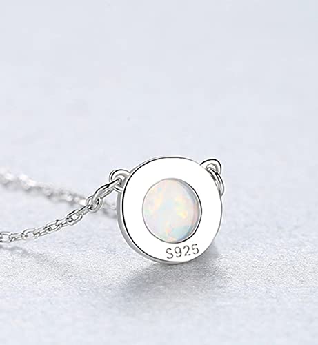 KristLand Collana Argento Opale 925 Sterling