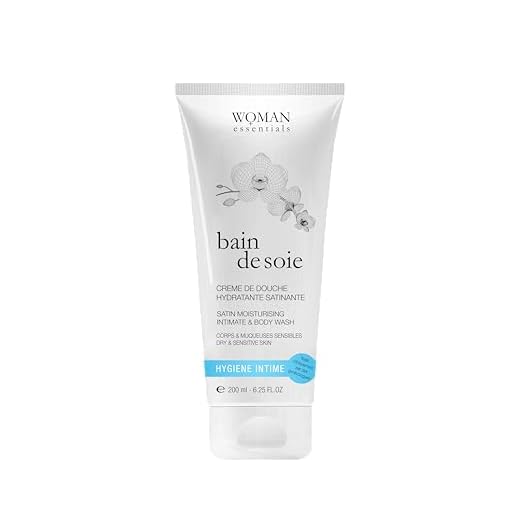 Bain de Soie - Crème de Douche Hydratante Satinante 2-en-1 Hygiène Intime et corps. Toilette Intime quotidienne femme et enfant - Soin Doux Nettoyant à l'Orchidée (200 ml). 100% Made in France.