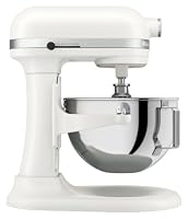 KitchenAid Porcelain KSM70 375W 11 Speed 6.6L Stainless Steel Artisan Bowl-Lift Stand Mixer, Whisk, Flex Edge Beater, Flat Beater, Dough Hook, Pouring Shield