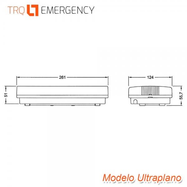 Luminaria de emergencia TRQ SIRAH Led H-100