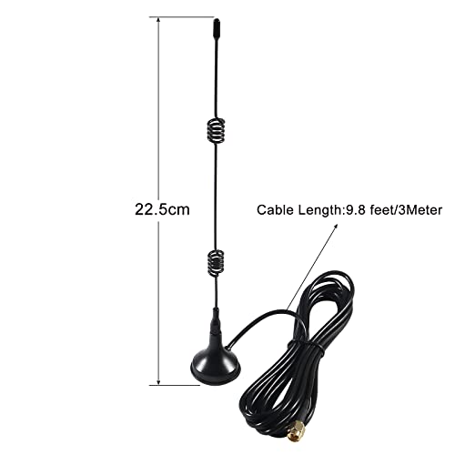 AEDIKO Antena booster WiFi de 2,4 GHz 7dBi 2,4 GHz, conector macho SMA para câmera de segurança WiFi