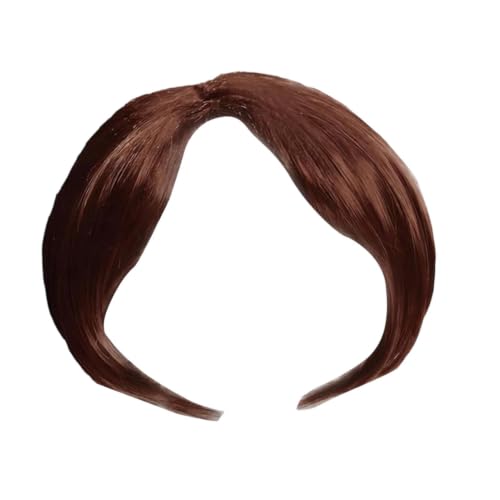 Pet Wig - Short Hair Dog Costume Wig For Puppy Kitten | Cute Funny Adjustable Halloween Cosplay Headband for Holiday Birthday Pa