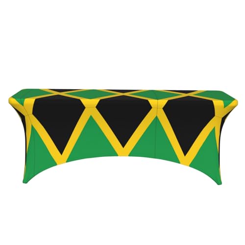 Nappe Jamaïque stretch lavable de 1,8 m pour masquer une table abîmée - 3