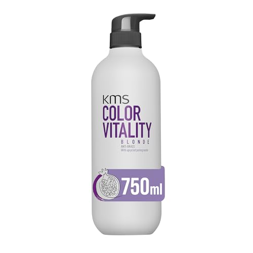 KMS ColorVitality Blonde Shampoo, for Blonde Hair Color Protection & Shine, Vegan & PETA Approved, 750ml, Transparent