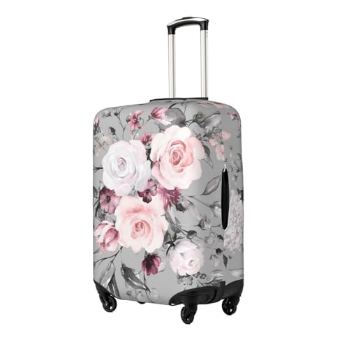 Plant Floral Flowers Print Suitcase Cover Luggage Protector Washable Elastic Fashionable Travel Gear Cover2