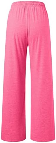 Aniywn Sweatpants Baggy Women Wide Leg High Waist Lounge Pants with Pockets - 3