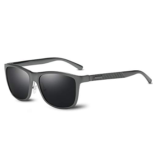 Lunettes de soleil polarisées homme ultra léger bloquant les reflets avec étui de transport