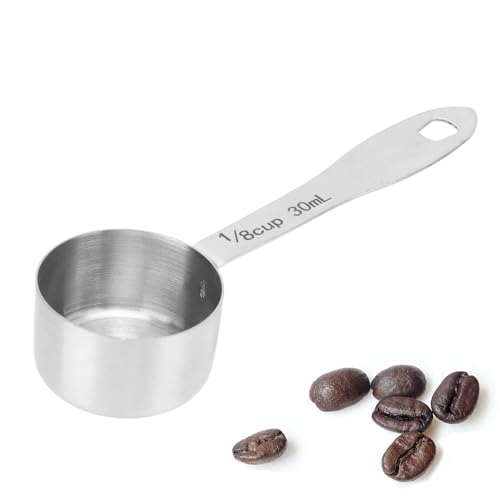 2Pcs Coffee Scoop, 30ml Measuring Spoon Tablespoon Measure Spoon Long Handle Measuring Spoons for Coffee Milk Powder Protein Powder 30ml