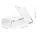 INOOMP Pong and Table Tennis Display Stand 2pcs Acrylic Table Tennis Paddle Display Rack Table Tennis Bat Holder Space-Saving Racket Base for Home Office
