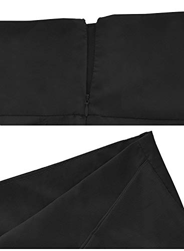 Black Maxi Skirt for Women Long Length Summer 2023 Trendy Dressy Vintage Flowy High Waisted Flare Pleated A Line Skirts with Pockets L - Image 5