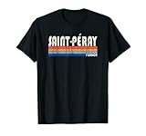 Retro Vintage 70s 80s Style Saint-Péray, Francia Camiseta