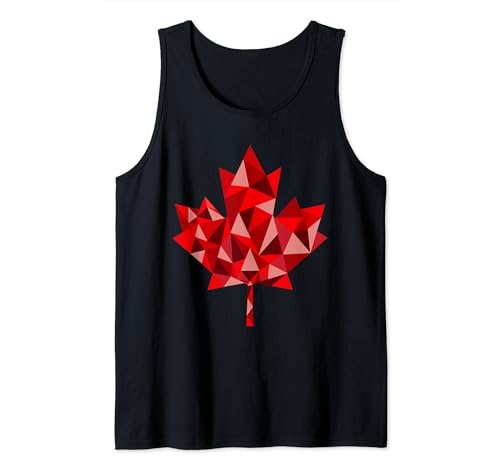 Canadian Flag Maple Leaf" Graphic Fashion Design Camiseta sin Mangas