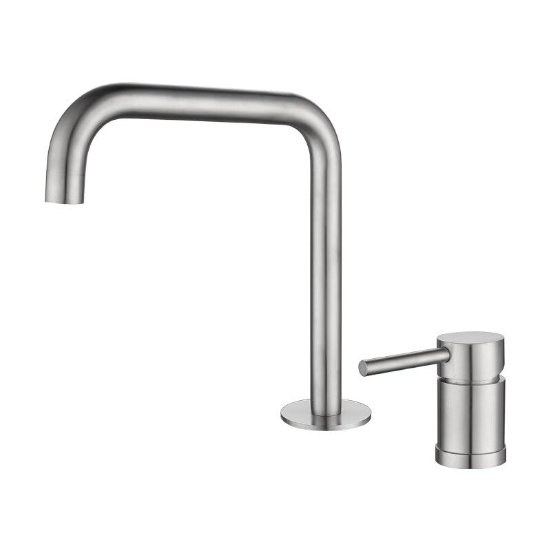 Robinet de lavabo nickel mitigeur monocommande eau chaude froide