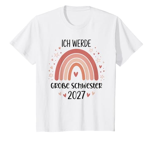 Kinder Ich Werde Große Schwester 2027 T-Shirt