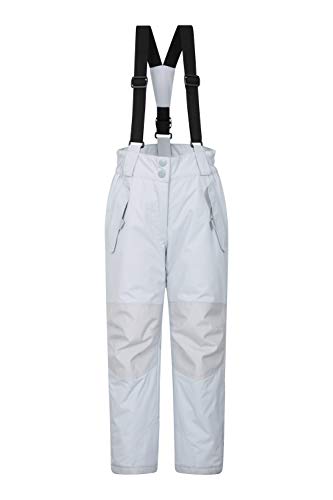 Mountain Warehouse Honey Kids Snow Pants - Boys & Girls Ski Salopette Grey