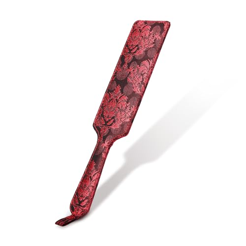 alisikee Red Spanking Paddle for Adult Sex Toys Jacquard Bondage Sexual Paddles BDSM Set