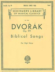 Paperback DVORAK Op. 99 Biblical Songs For High Voice (1824) Book