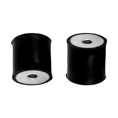 cyclingcolors 2x Silentblock goma soportes de amortiguación de vibración Amortiguador de choque coche moto tractor, femenina femenina M6x6mm M6x6mm 25x20mm