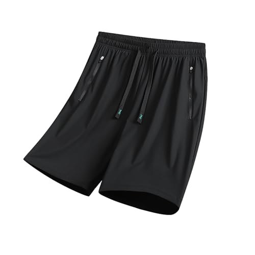 Women Shorts for Seniors,Iced Active Shorts for Senior Women, Iced Active - Women's Ice Silk Quick Drying Breathable Stretch Maidenfit Icyshorts,Black,3XL