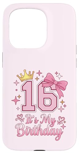 It's My 16�΂̒a���� ���̎q �R�P�b�g���{�� �s���N 16�� �X�}�z�P�[�X iPhone 15 Pro �p