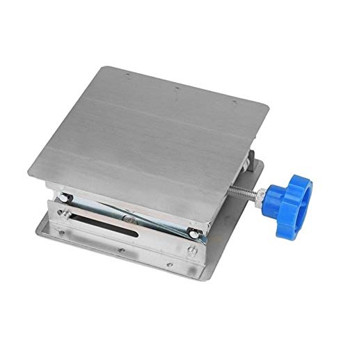 OTENC - Laboratoire d'acier inoxydable Plate-forme élévatrice à ciseaux Support rack 100 * 100 * 160mm,Équipement Performant(Blauw)