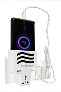 Smart Charging Stand 20W Fast Charging Wall Mount Charger Dual Port USB Type C Adapter Modular Socket Power Socket with US... Price In India