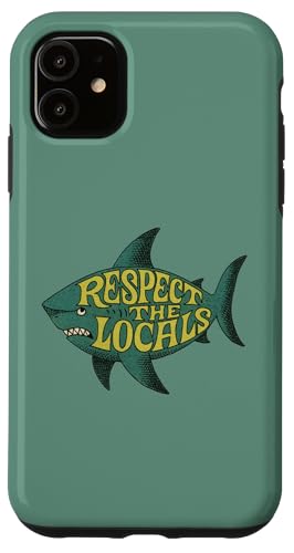 Locals Shark Lovers Ocean Art Art X}zP[X iPhone 11 p