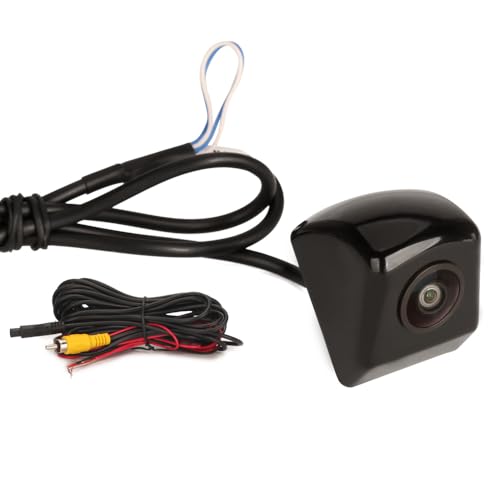 GONFEN AHD 1080P Metallgehäuse mit Schraubstange KFZ Auto Rückansicht Rückfahrkamera 150° Fisheye Mini Wasserdicht Vorder/Rückkamera Distanzlinie Nachtsicht Universal Backup Kamera