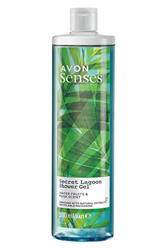 Avon Senses Secret Lagoon Wasserfrüchte und Moschusduft Duschgel 500 Ml