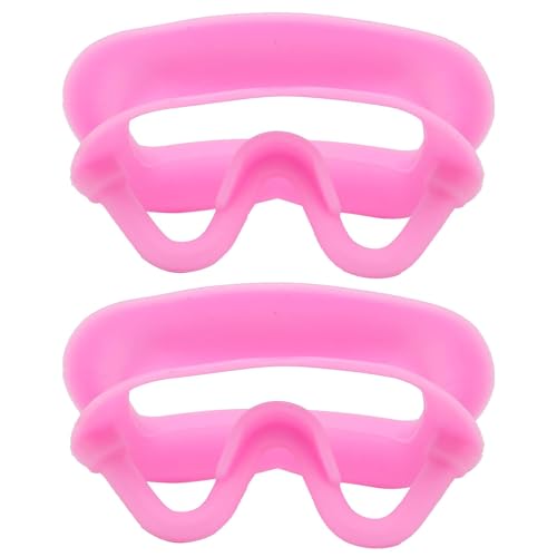 2 Stück Dental-Mundöffner, wiederverwendbar, autoklavierbar, Silikon, Zahnaufhellung, Wangenhalter, Lippenhalter für Zahnarzt, Mundinspektion, Mundschutz, Challenge-Spiel (Rosa)