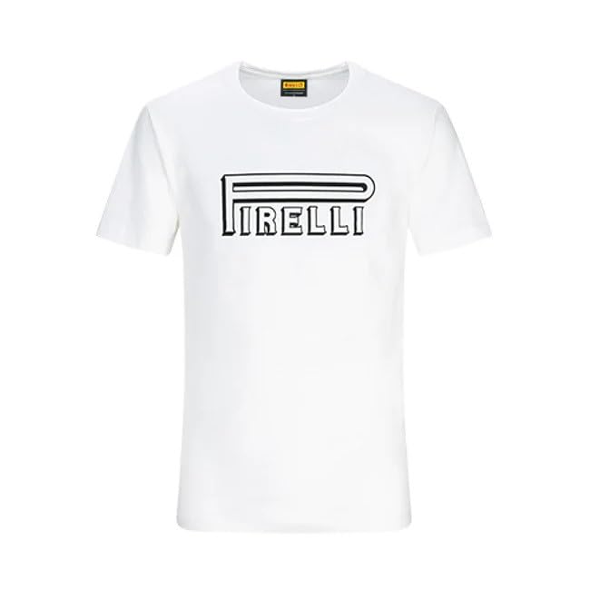 T-Shirt PIRELLI Héritage GP GRUPPO PRITELLI Blanc Homme Coton Casual