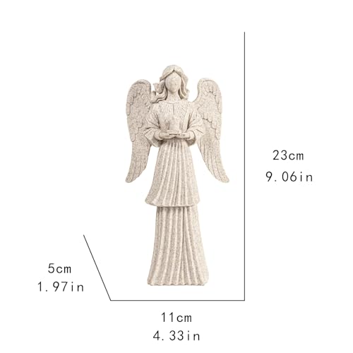 Estatua de Ángel de Resina 23 cm Hebids Decoración miniatura 5