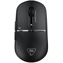 ماوس الألعاب الرياضية الإلكترونية اللاسلكي Turtle Beach Burst II Pro باللون الأسود - 8K Poll، خفيف الوزن للغاية 57 جرام، بطارية تدوم 150 ساعة، مفاتيح بصرية، متماثل، مستشعر بصري 30K DPI، 8 مدخلات قابلة للبرمجة