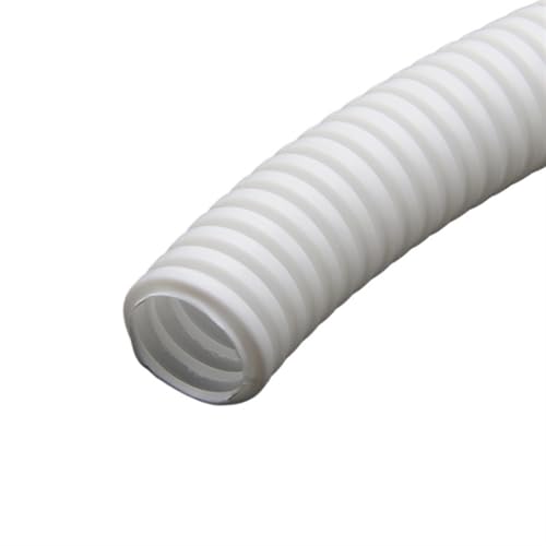 Câble électrique flexible fini les fils emmêlés grâce au conduit ondulé blanc de 5 mètres