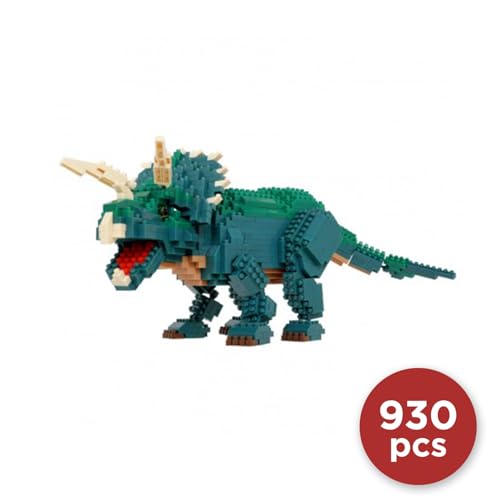 Figurine en briques BANDAI NANOBLOCK Triceratops Deluxe 930 pcs - vue 3