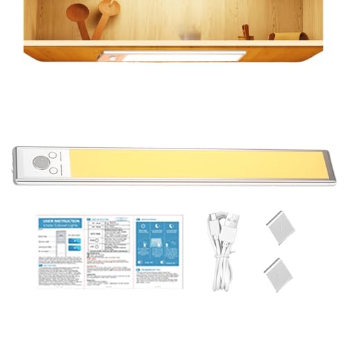 Sensor de movimiento para debajo del gabinete que elimina zonas oscuras con tira de luz LED de 2200mAh