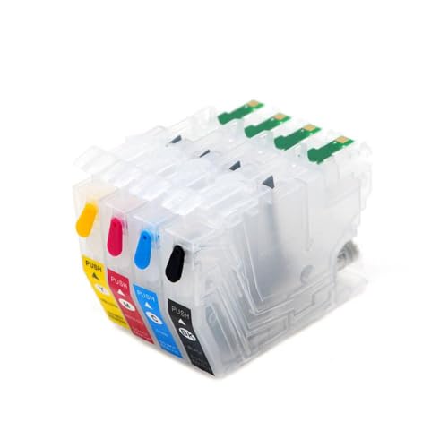 Cartouche LC421 compatible MFC J1010 avec puce pour des recharges d'encre fluides