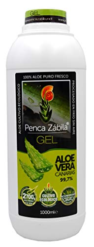 Aloe vera 99,7% puro canario, hidratante, ecológico 1 litro.
