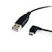 3 ft / 91cm Micro USB Cable - A to Left Angle Micro B - USB Type A - 90 Degree Micro-USB Type B (M) - Black
