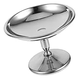 EPIGEIST Cuencos de Postre de Acero Inoxidable Duraderos con Base Alta Recipientes Individuales para Helados Pudines y Frutas para Fiestas y Uso Doméstico