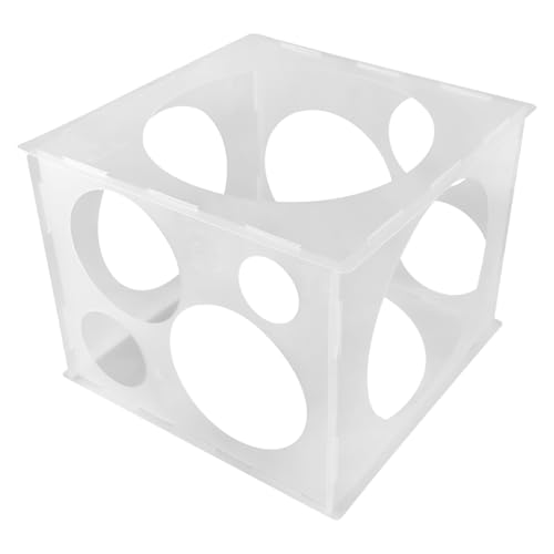 Lotsdonxia Scatola di misurazione per palloncini, pieghevole, in plastica, per misurare palloncini da 5 a 25 cm, per decorazioni per feste, archi e colonne (30 x 28 x 23 cm)