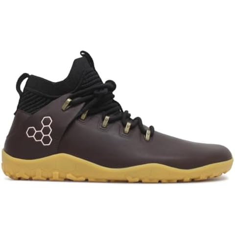 Vivobarefoot Magna Leather FG, Mens Leather And Wool Hiking Trainers With Barefoot Sole Cover