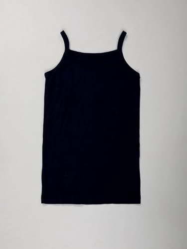Image of KiddoPanti Girls 100% Cotton Rib Solid Camisole Tank Top Pack of 3