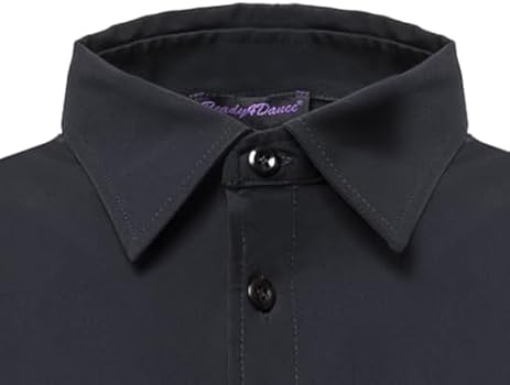 Chemise De Danse Standard Homme Ready4Dance – Blanc – Taille L – Body Intégré Respirant Fabriqué En Italie