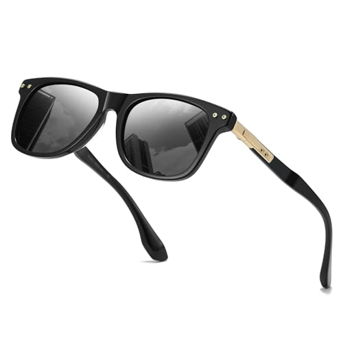 Polarized Sunglasses for Men and Women, Classic Square Sun Glasses Driving Fishing UV Protection