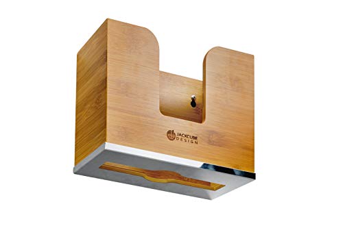 image for J JACKCUBE DESIGN JackCubeDesign Bamboo Paper Towel Dispenser Wall Mou