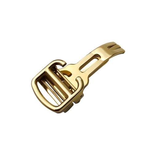 Boucle de déploiement en acier 316L pour fermoir pliant Cartier argent ou rose doré de 12 à 20mm